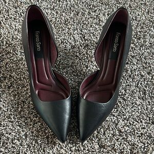 Franco Sarto Black Heels Sleek Design